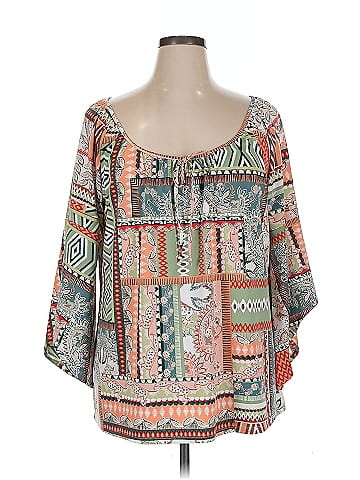 Tacera 3/4 Sleeve Blouse (view 1)