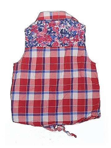 Justice Sleeveless Button-Down Shirt (view 2)
