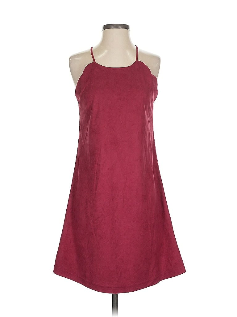 Pre-owned Alya Casual Dress In Burgundy