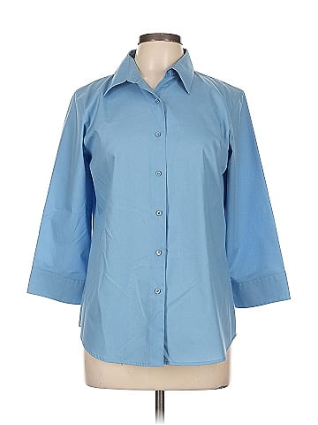 Foxcroft 3/4 Sleeve Button-Down Shirt (view 1)