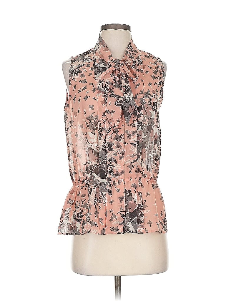 Pre-owned Ann Taylor Loft Outlet Sleeveless Blouse In Pink