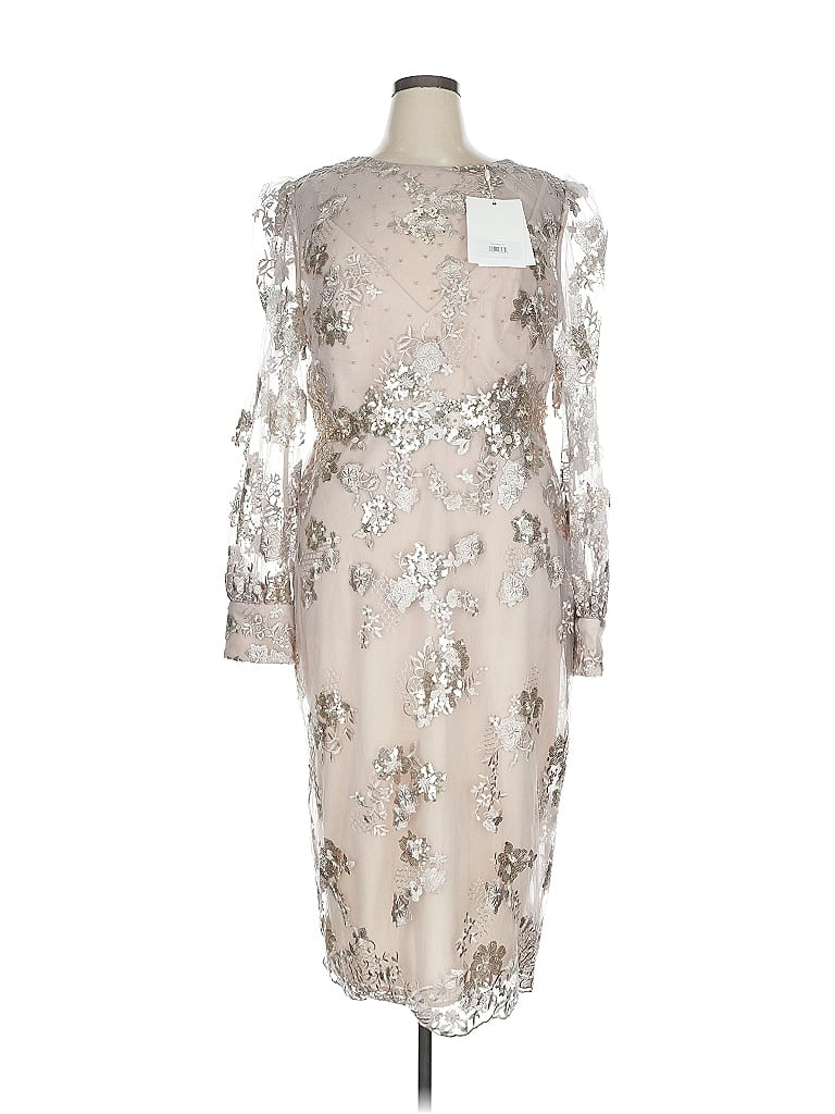 Mac Duggal Cocktail Dress In Metallic