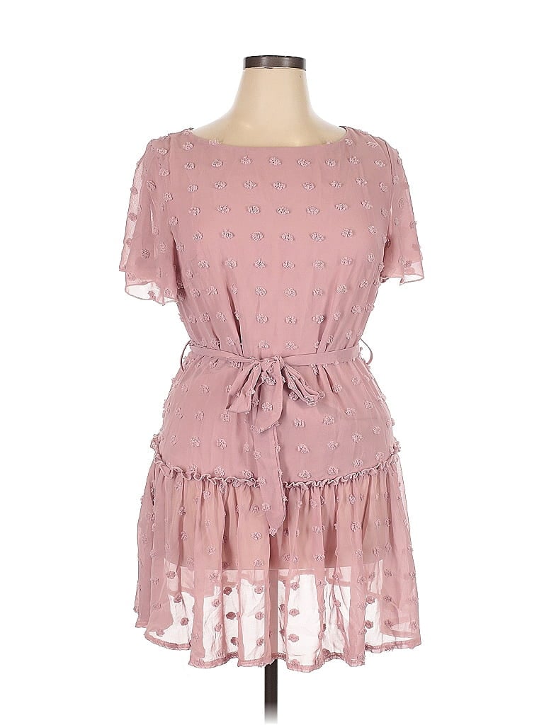 Pre-owned Shein Casual Dress In Pink