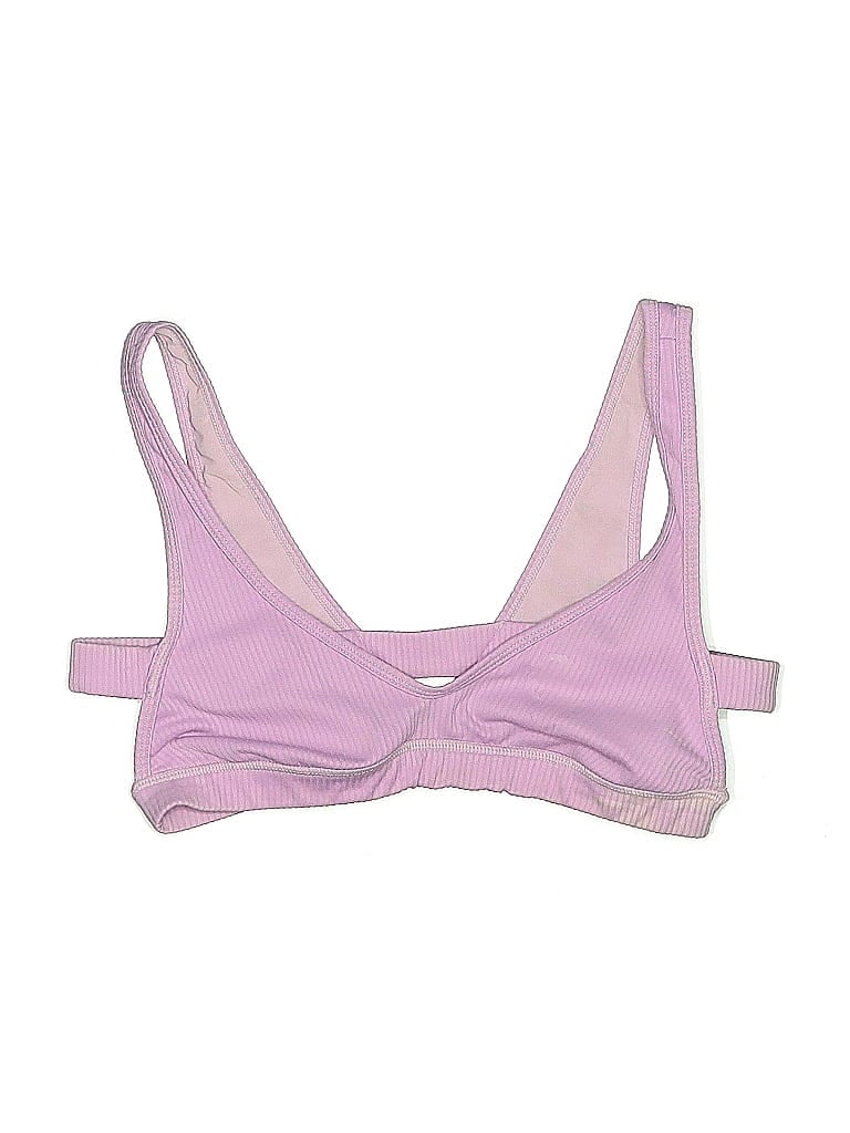 Pre-owned For Love & Lemons Swimsuit Top Purple Strapless Neckline Swimwear