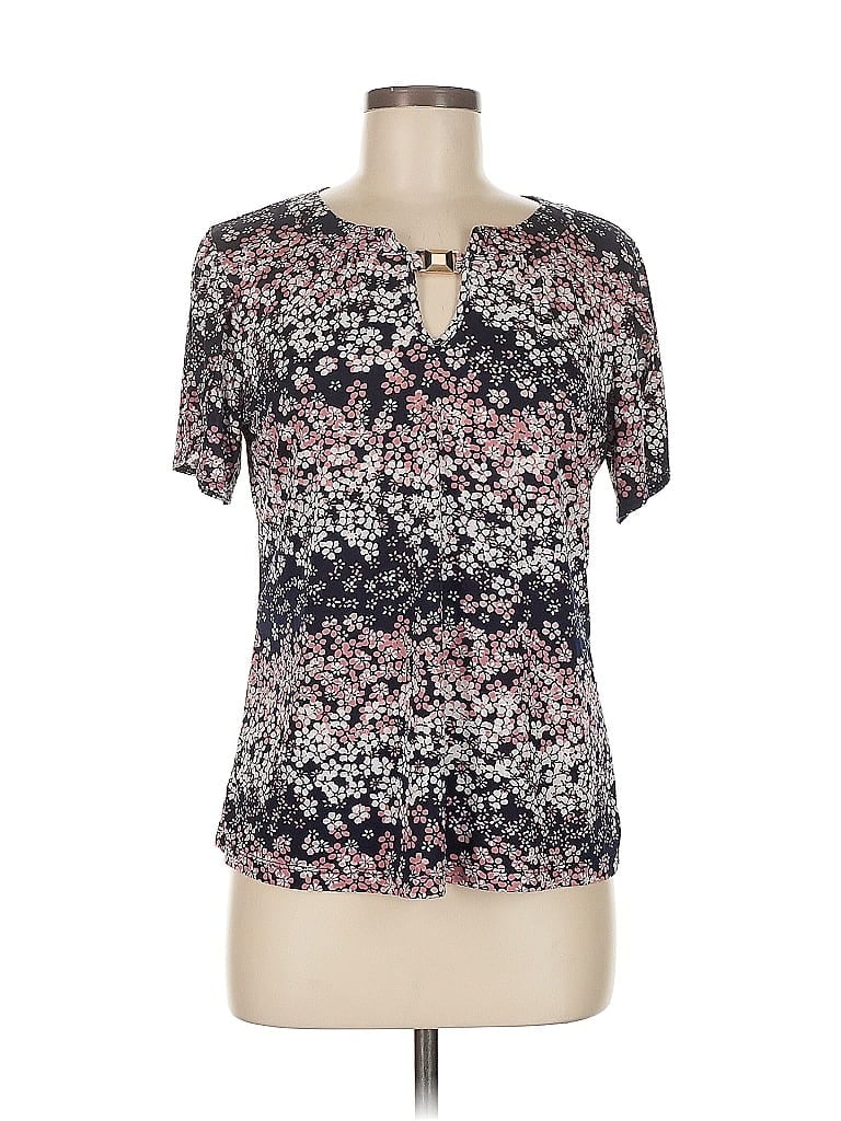 PERSEPTION Pre-owned Short Sleeve Henley Shirt In Pink