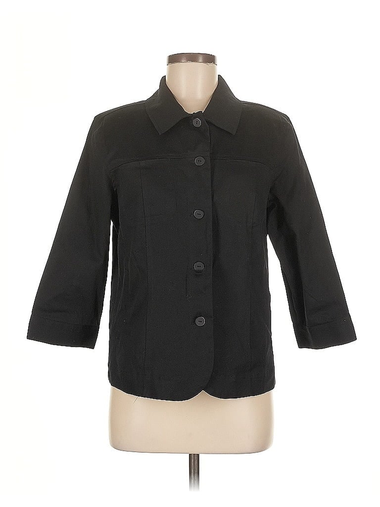 Pre-owned Erin London Blazer Jacket In Black