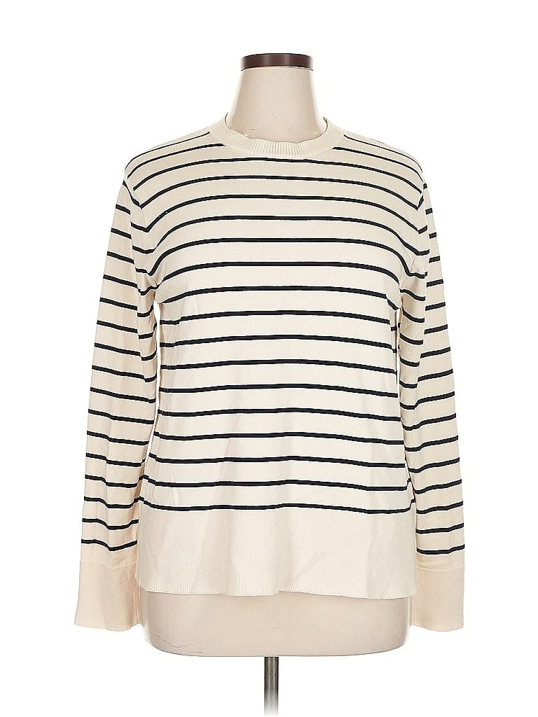 Pre-owned Zara Pullover Sweater In White