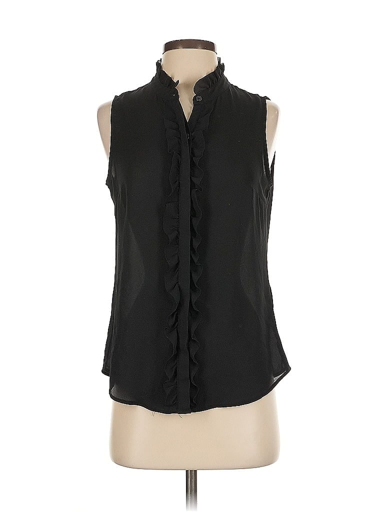 Click to view more detailed imagery on our partner's website Pre-owned Banana Republic Factory Store Sleeveless Blouse In Black