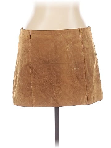 Zara Leather Skirt (view 1)