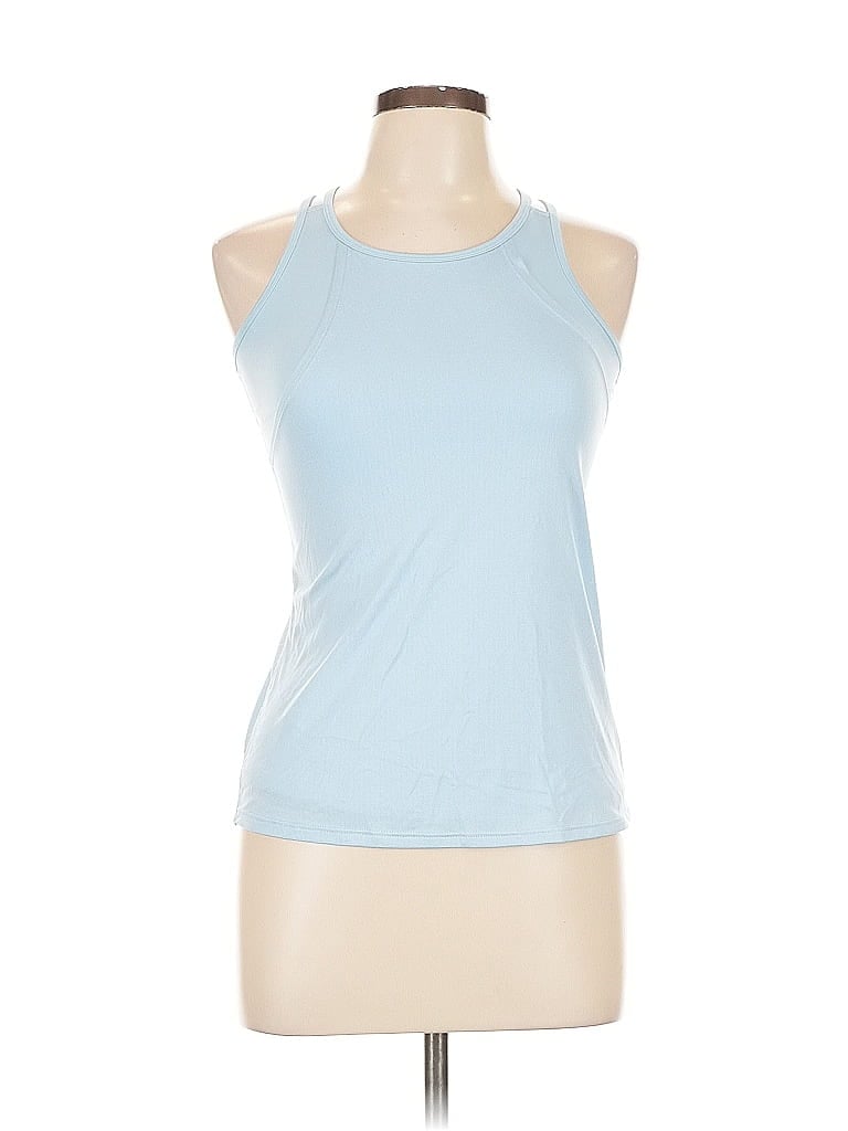 Pre-owned All In Motion Tank Top Blue Halter Neckline Tops