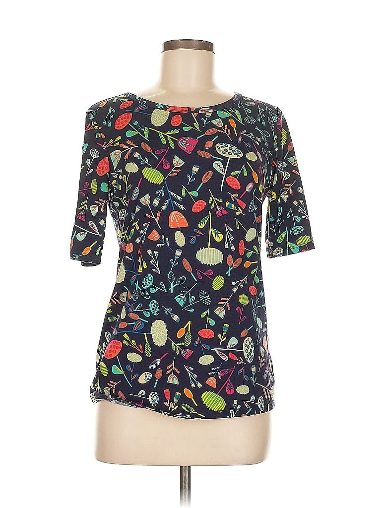 Pre-owned Lularoe 3/4 Sleeve T-shirt In Black