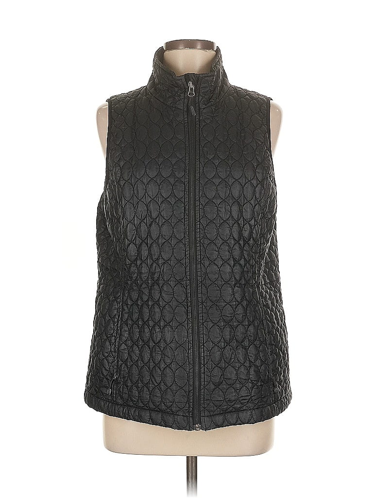 Pre-owned Lands' End Vest In Black