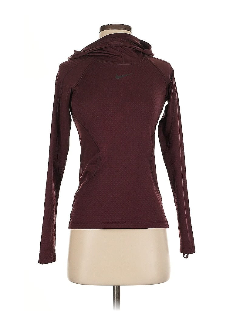 Pre-owned Nike Turtleneck Sweater In Burgundy
