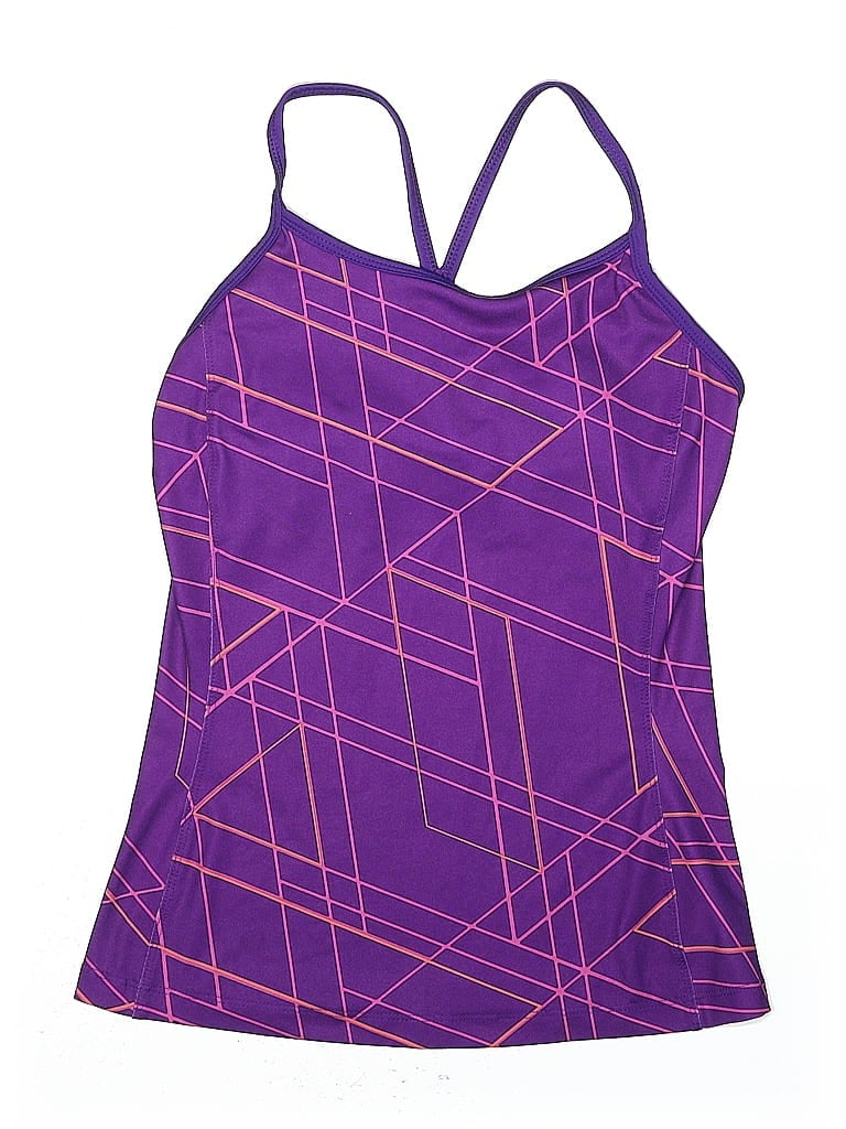 Pre-owned Active By Old Navy Swimsuit Top Purple Swimwear