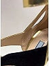 Prada 100% Suede Black Gold Heels Size EU 36 1/2 - photo 10
