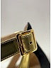 Prada 100% Suede Black Gold Heels Size EU 36 1/2 - photo 5