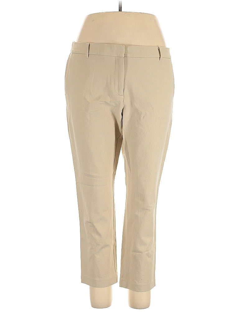 Pre-owned Ann Taylor Khaki Pant In Brown