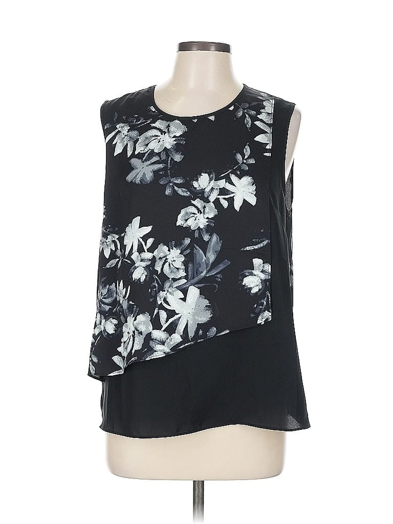 Pre-owned Bcbgmaxazria Sleeveless Blouse In Black