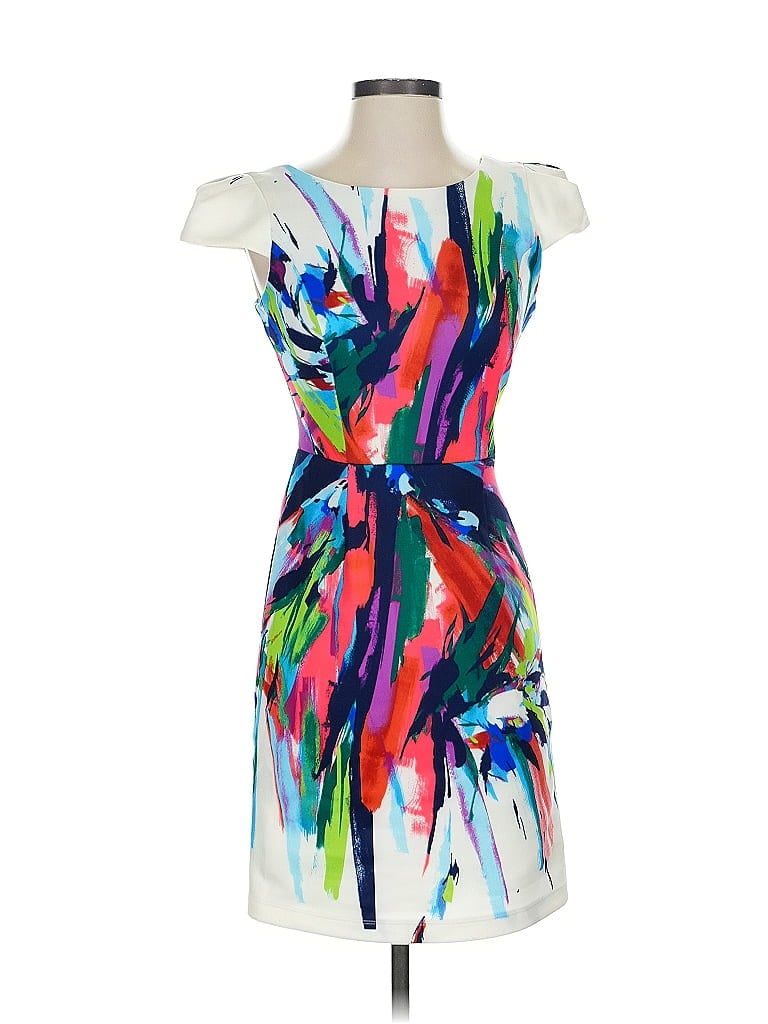 Pre-owned Maia Cocktail Dress In White