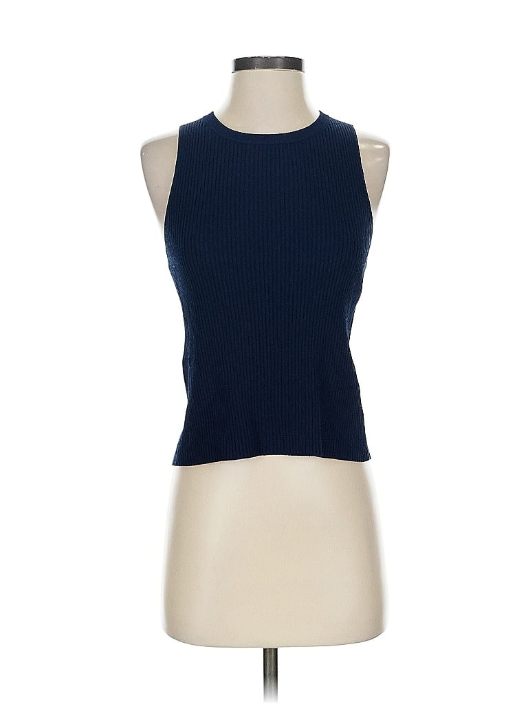Pre-owned Intermix Sweater Vest In Blue