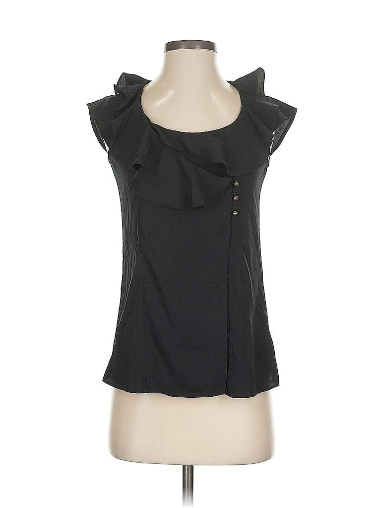 Pre-owned Banana Republic Factory Store Sleeveless Blouse In Black