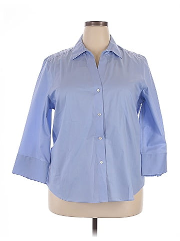 Foxcroft 3/4 Sleeve Button-Down Shirt (view 1)