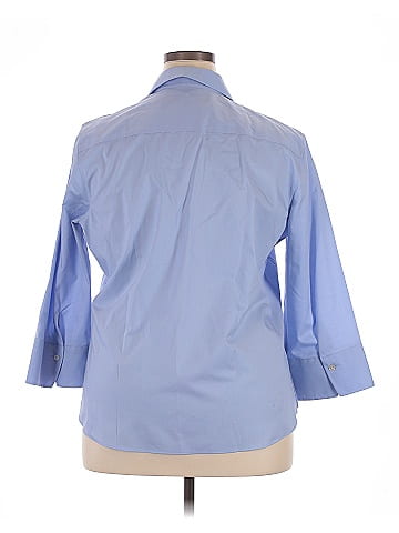 Foxcroft 3/4 Sleeve Button-Down Shirt (view 2)