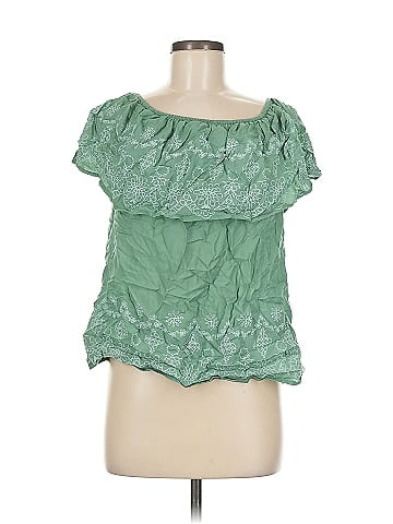 Soho JEANS NEW YORK & COMPANY Short Sleeve Blouse (view 1)