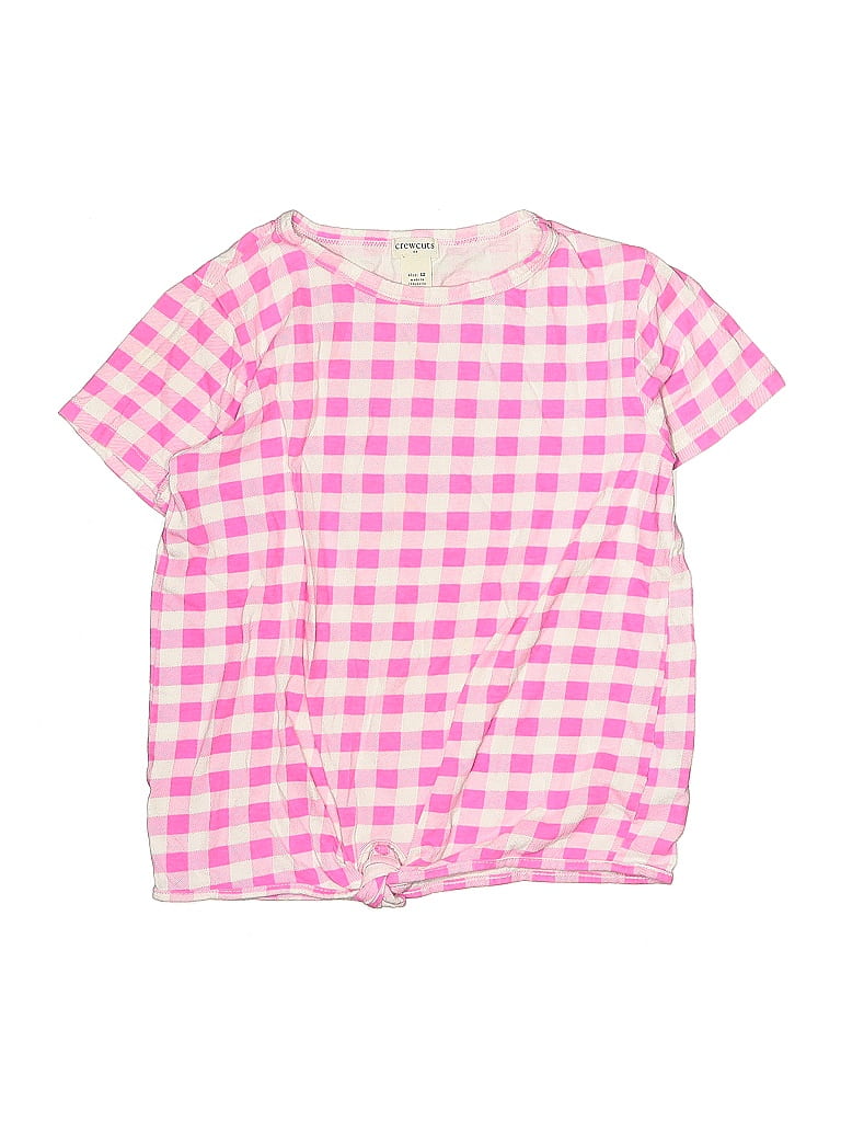 Pre-owned Crewcuts Outlet Kids' Short Sleeve T-shirt In Pink