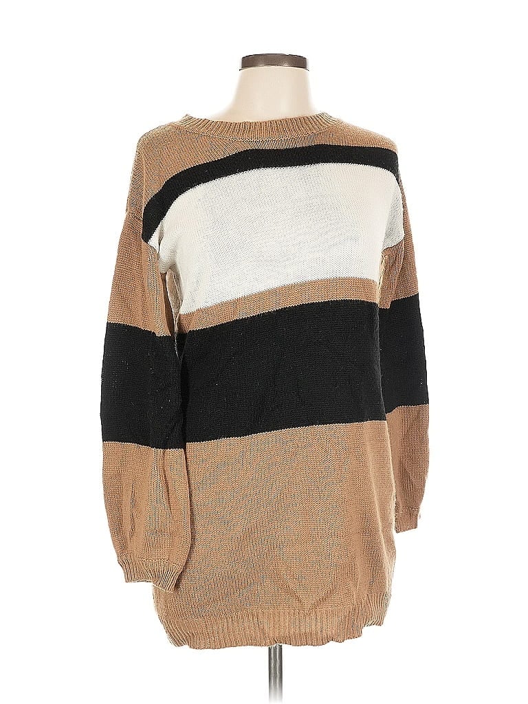 Pre-owned Shein Casual Dress In Brown
