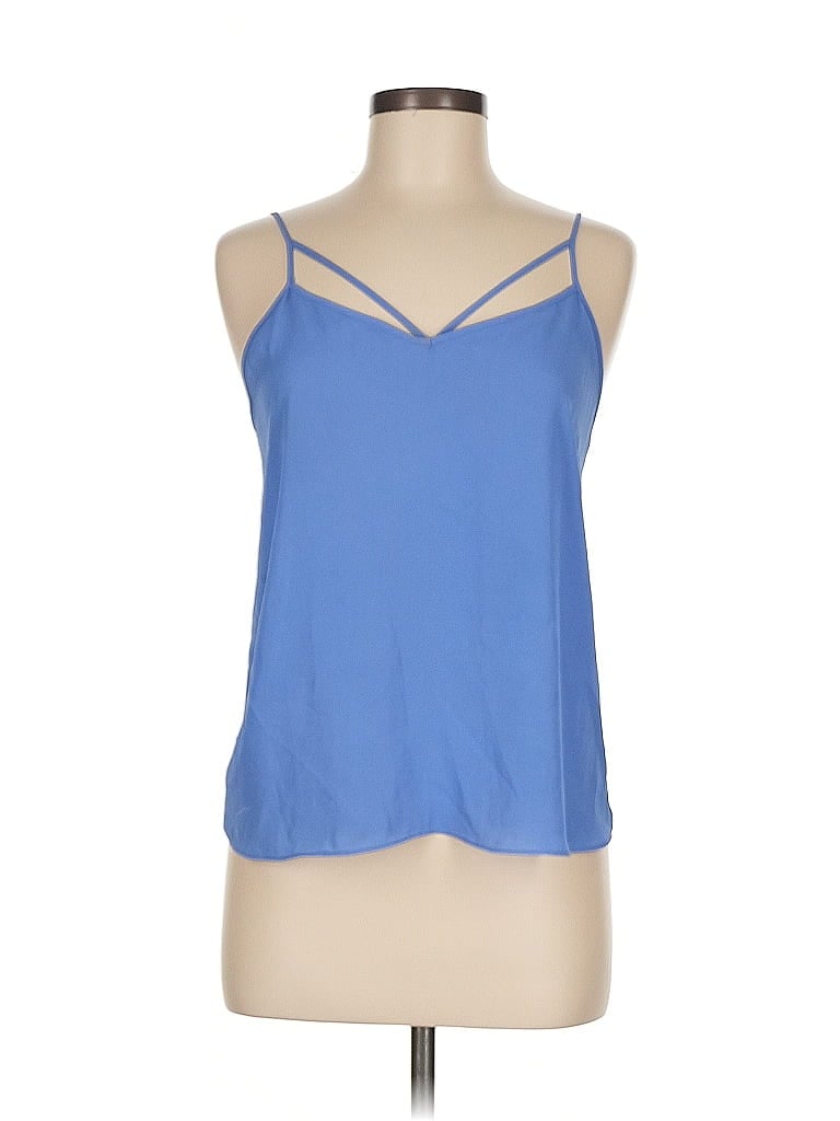 Click to view more detailed imagery on our partner's website Pre-owned River Island Tank Top Blue Halter Neckline Tops