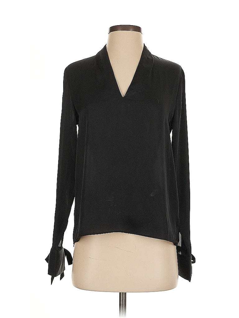 Pre-owned Express Long Sleeve Blouse In Black