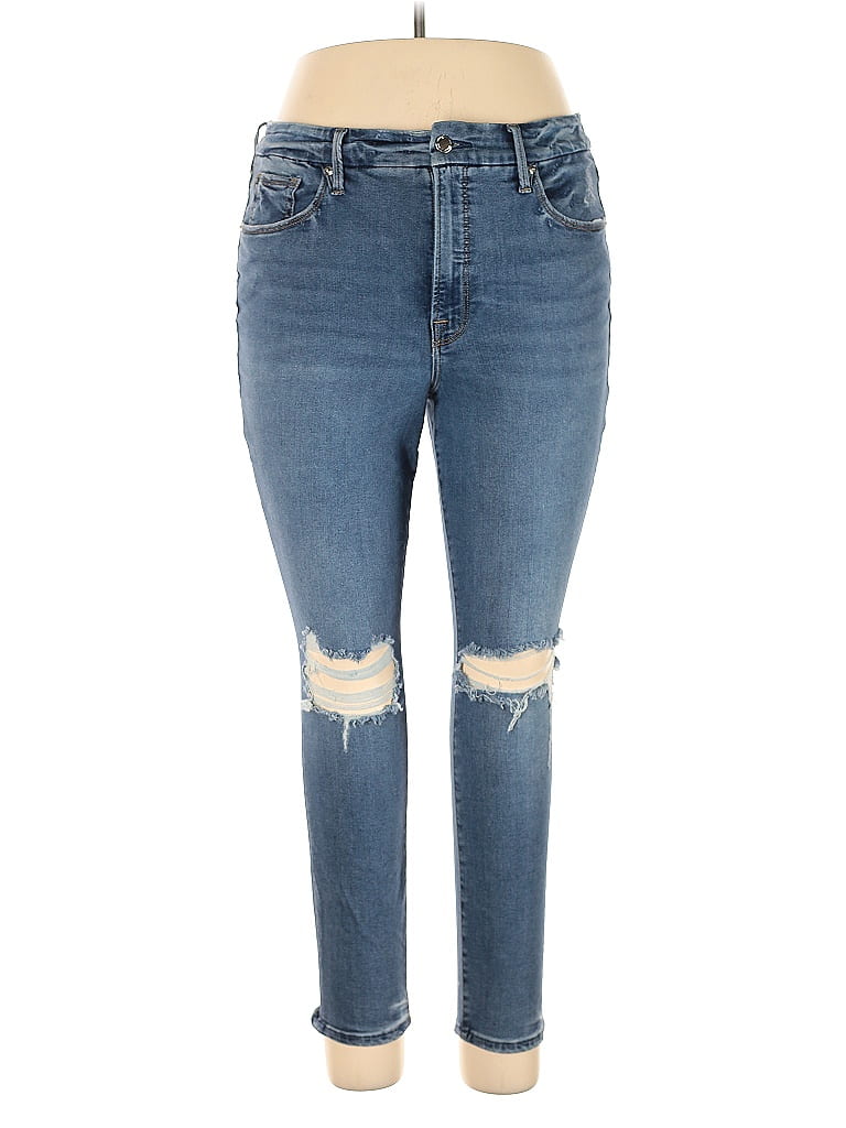 Pre-owned Good American Jeans In Blue