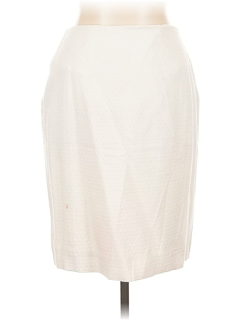 Pre-owned Antonio Melani Formal Skirt In White
