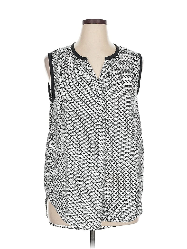 Pre-owned Antilia Femme Sleeveless Blouse In Silver