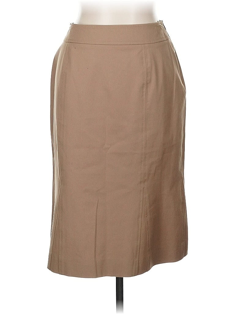 Pre-owned Doncaster Collection Formal Skirt In Brown