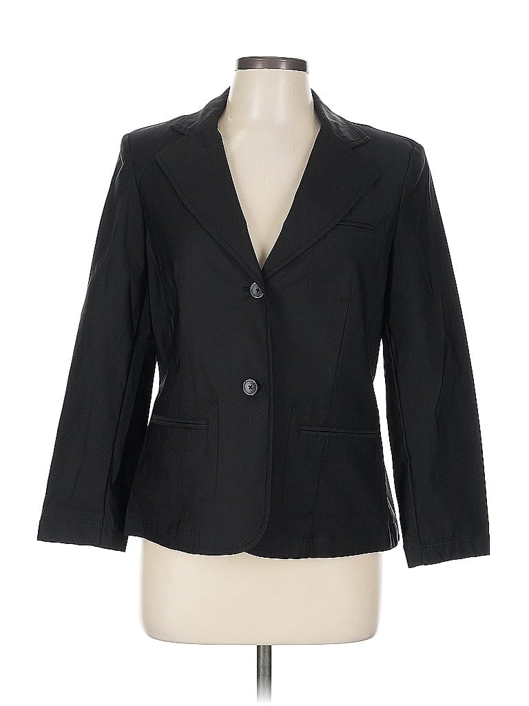 Pre-owned Rafaella Blazer Jacket In Black
