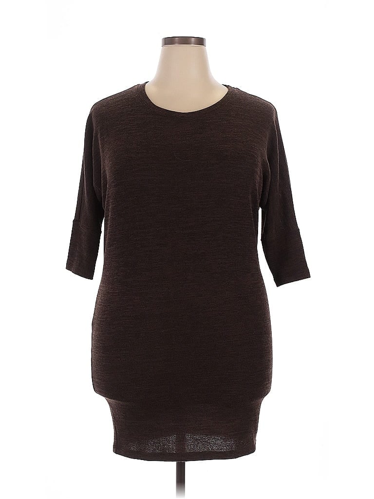 Pre-owned Bobeau Casual Dress In Brown
