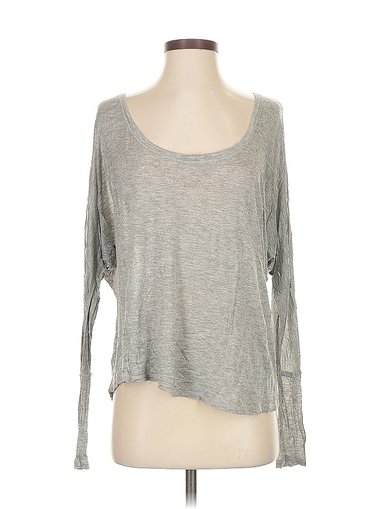 Pre-owned Silence And Noise 3/4 Sleeve T-shirt In Gray