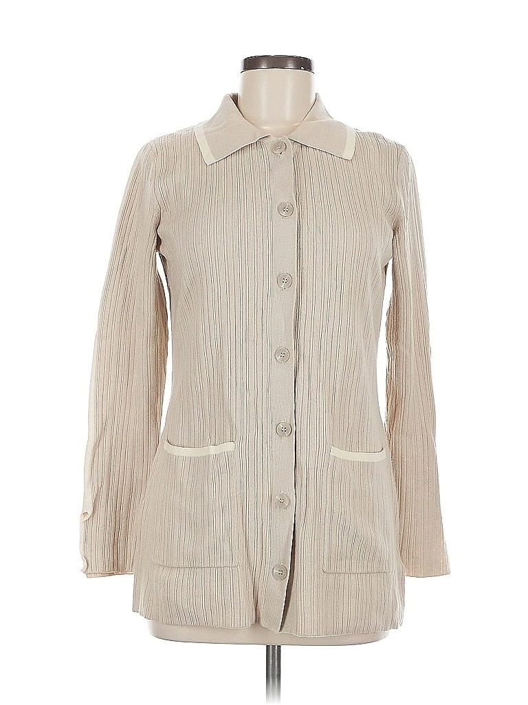 Pre-owned Assorted Brands Cardigan Sweater In Brown