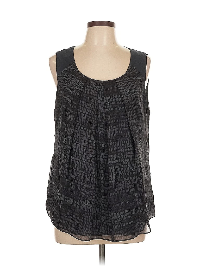 Pre-owned Adrianna Papell Sleeveless Blouse In Gray