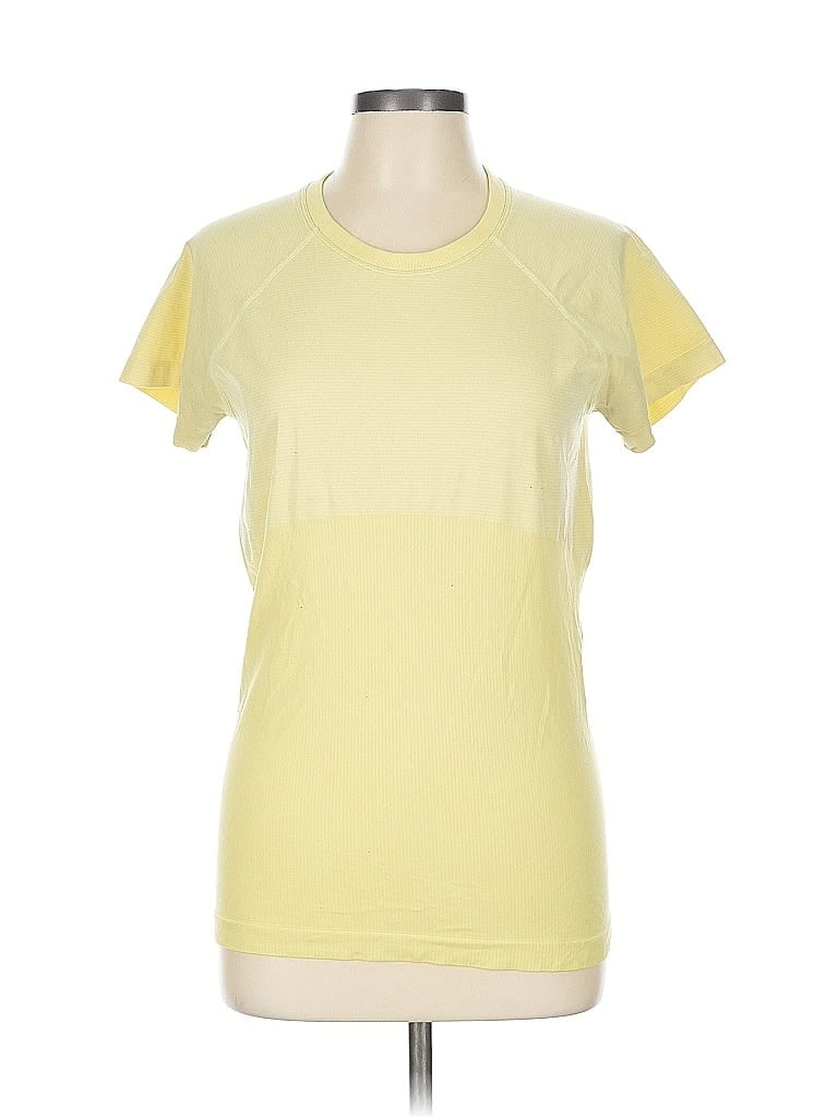 Pre-owned Eddie Bauer Active T-shirt In Yellow