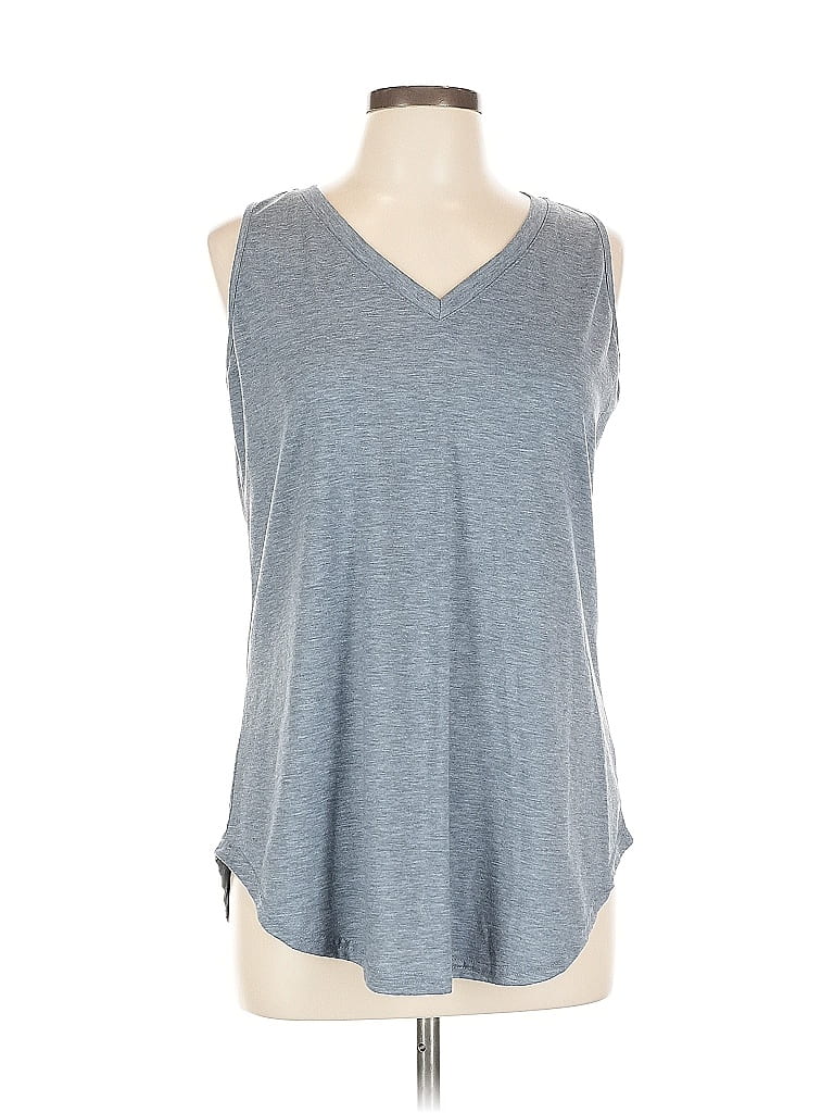 Pre-owned Unbranded Sleeveless T-shirt In Gray
