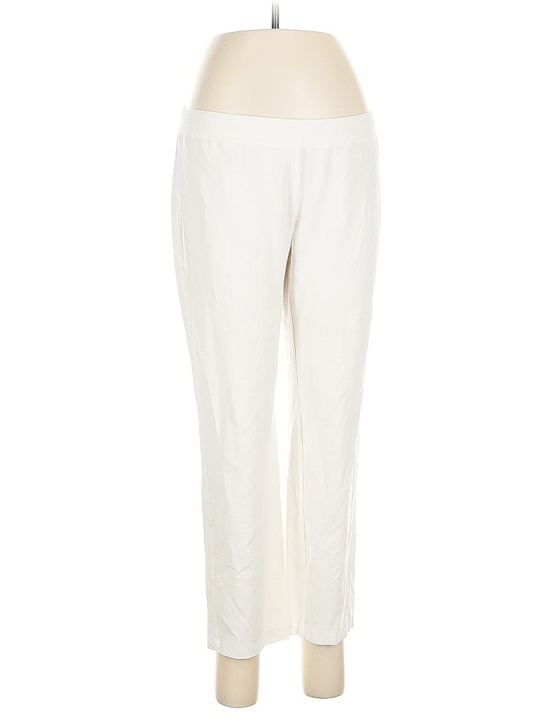 Pre-owned Eileen Fisher Casual Pants In White
