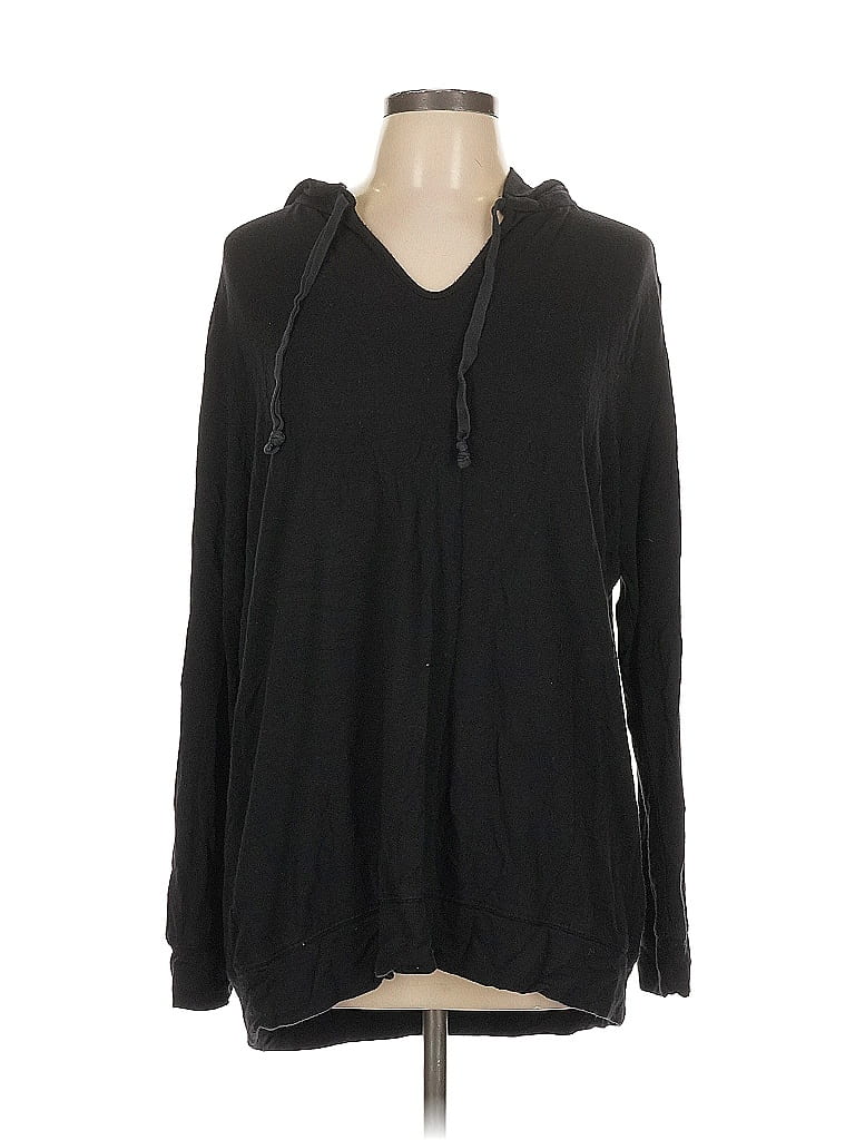 Pre-owned Lou & Grey Zip Up Hoodie In Black