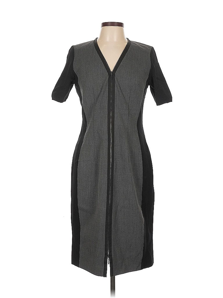 Pre-owned Elie Tahari Cocktail Dress In Gray