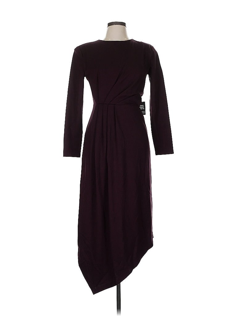 Pre-owned Express Casual Dress In Burgundy