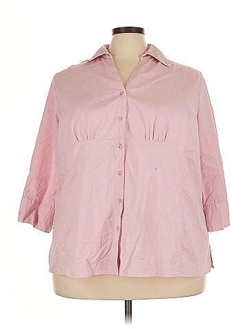 Studio 3/4 Sleeve Button-Down Shirt (view 1)
