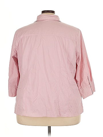 Studio 3/4 Sleeve Button-Down Shirt (view 2)