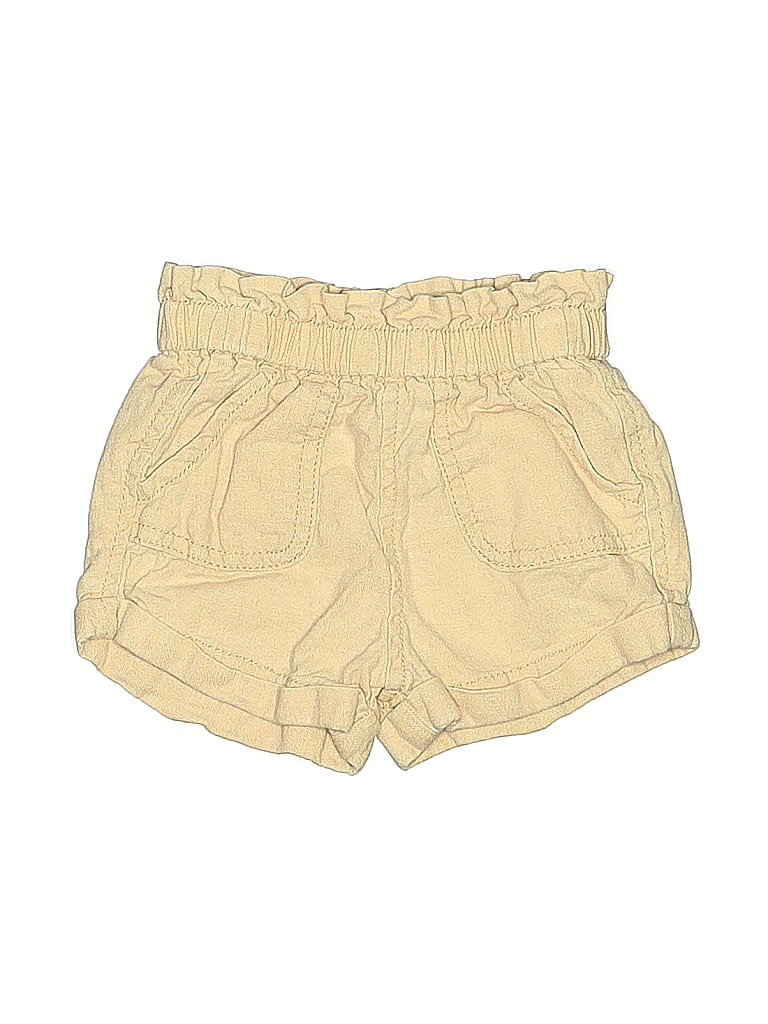 Pre-owned Old Navy Babies' Khaki Shorts In Yellow